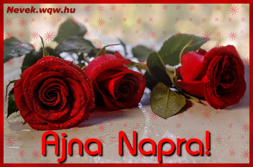 Nvre szl kpeslap Ajna napra