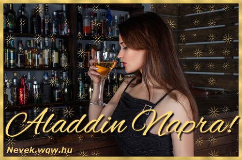 Csajos nvre szl kp Aladdin napra.