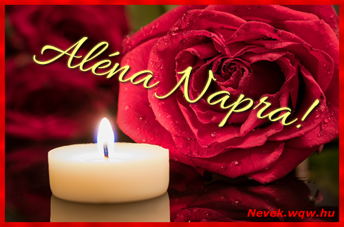 Kpeslap Alna nvnapra. Alna napra szeretettel. Sok boldog nvnapot!