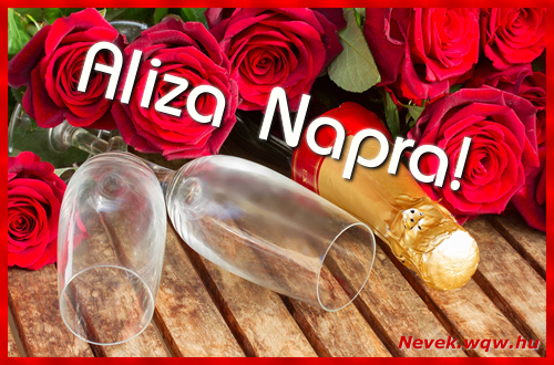 Boldog Aliza napot! Nvnapi dvzllap Aliza napra.