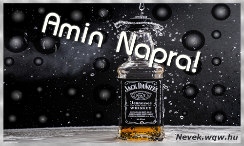 Boldog Amin napot! Nvnapi dvzllap Amin napra.
