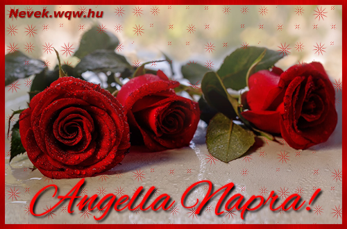 Nvre szl kpeslap Angella napra