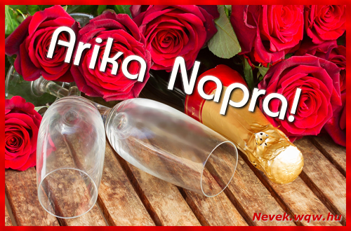 Boldog Arika napot! Névnapi üdvözlőlap Arika napra.