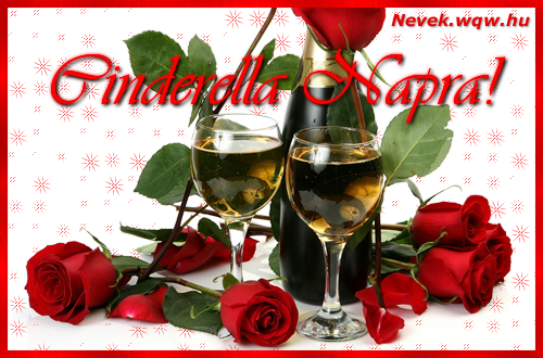 Kpeslap Cinderella nvnapra. Sok-sok boldog nvnapot!