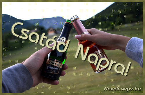 Kpeslap Csatd nvnapra. Csatd napra szeretettel. Sok boldog nvnapot!