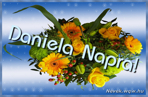 Ezzel a virágcsokorral kívánunk, sok boldog Daniela napot!