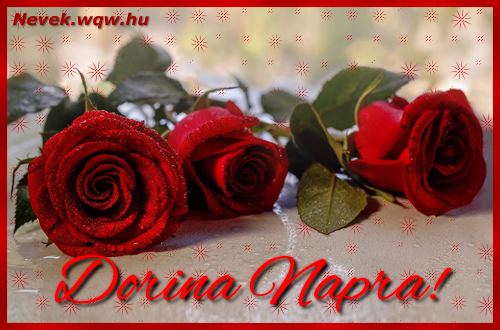 Nvre szl kpeslap Dorina napra