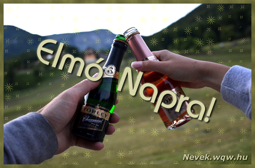 Kpeslap Elm nvnapra. Elm napra szeretettel. Sok boldog nvnapot!