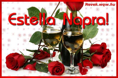 Kpeslap Estella nvnapra. Sok-sok boldog nvnapot!
