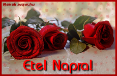 Szp vrs rzsaszlak Etel nvnapra.