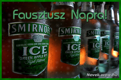 Kpeslap Fausztusz nvnapra. Sok-sok boldog nvnapot!