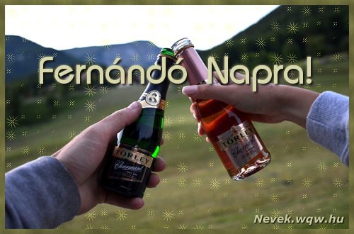 Kpeslap Fernnd nvnapra. Fernnd napra szeretettel. Sok boldog nvnapot!