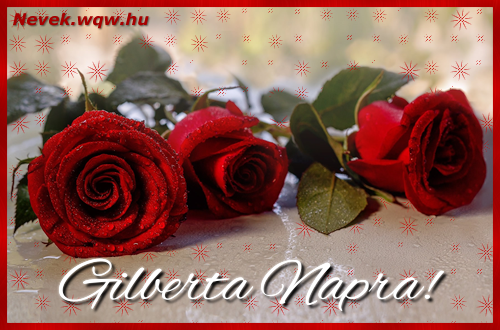 Nvre szl kpeslap Gilberta napra