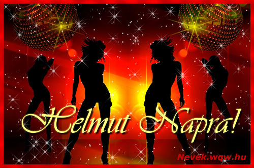 Tncos csajos kpeslap Helmut nvnapra.