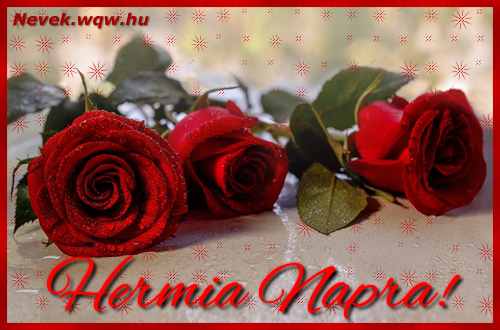 Nvre szl kpeslap Hermia napra