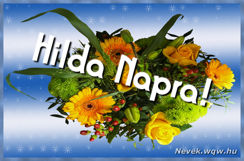 Ezzel a virgcsokorral kvnunk, sok boldog Hilda napot!