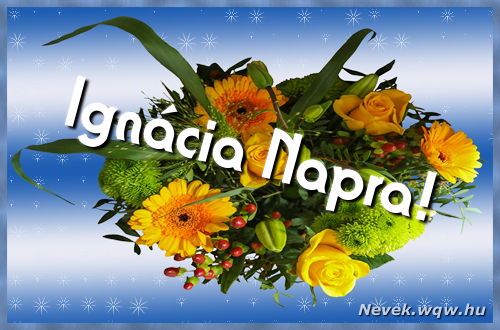 Ezzel a virgcsokorral kvnunk, sok boldog Igncia napot!