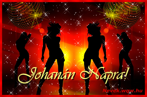 Tncos csajos kpeslap Johann nvnapra.