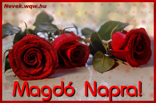 Nvre szl kpeslap Magd napra