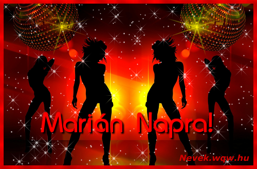 Tncos csajos kpeslap Marin nvnapra.