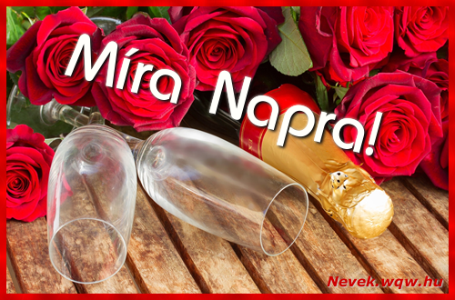 Boldog Mra napot! Nvnapi dvzllap Mra napra.