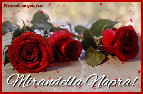 Nvre szl kpeslap Mirandella napra