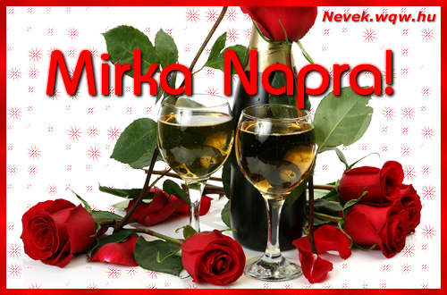 Kpeslap Mirka nvnapra. Sok-sok boldog nvnapot!