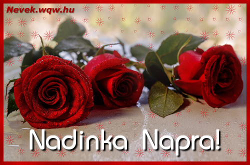 Nvre szl kpeslap Nadinka napra