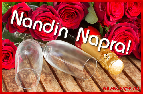 Boldog Nandin napot! Nvnapi dvzllap Nandin napra.