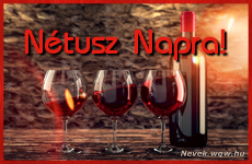 Nvnapi kpeslap vrsborral s poharakkal Ntusz napra.