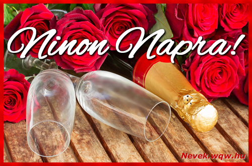 Boldog Ninon napot! Nvnapi dvzllap Ninon napra.