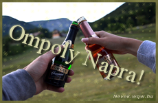 Kpeslap Ompoly nvnapra. Ompoly napra szeretettel. Sok boldog nvnapot!