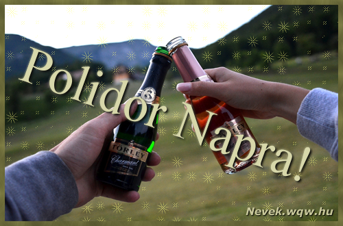 Kpeslap Polidor nvnapra. Polidor napra szeretettel. Sok boldog nvnapot!
