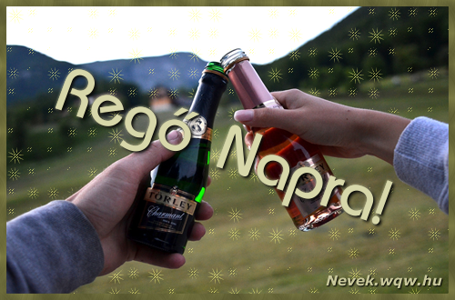 Kpeslap Reg nvnapra. Reg napra szeretettel. Sok boldog nvnapot!