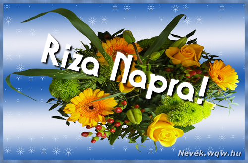 Ezzel a virgcsokorral kvnunk, sok boldog Riza napot!