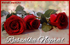 Szp vrs rzsaszlak Ruszalka nvnapra.