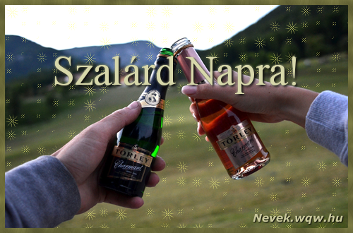 Kpeslap Szalrd nvnapra. Szalrd napra szeretettel. Sok boldog nvnapot!