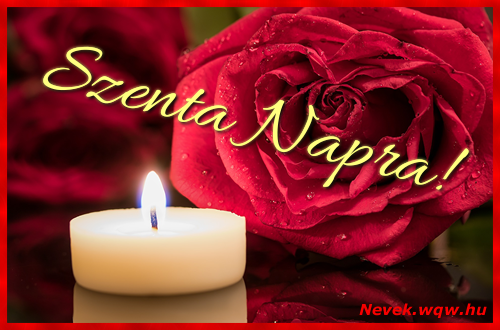 Kpeslap Szenta nvnapra. Szenta napra szeretettel. Sok boldog nvnapot!