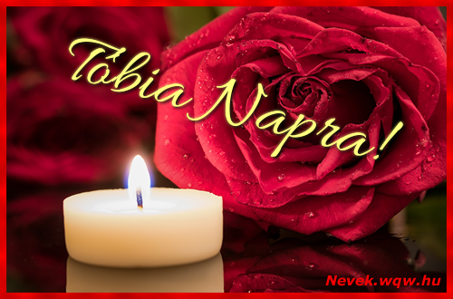 Kpeslap Tbia nvnapra. Tbia napra szeretettel. Sok boldog nvnapot!
