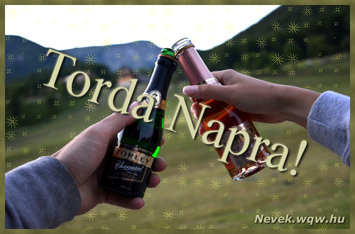 Kpeslap Torda nvnapra. Torda napra szeretettel. Sok boldog nvnapot!