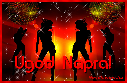 Tncos csajos kpeslap Ugod nvnapra.